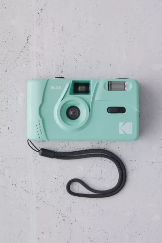 Blue kodak camera from urban outfitters