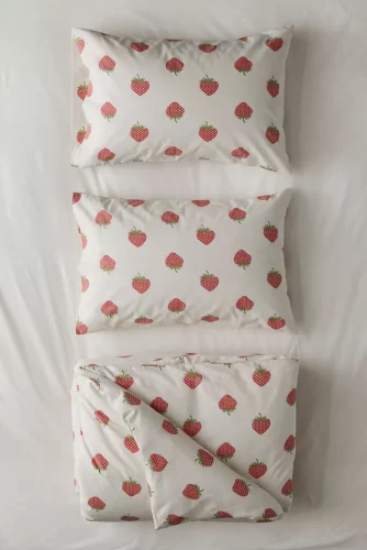 Strawberry duvet set from urban outfitters - 20th birthday ideas