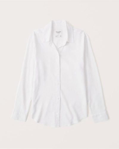 AF Button Down Shirt in white