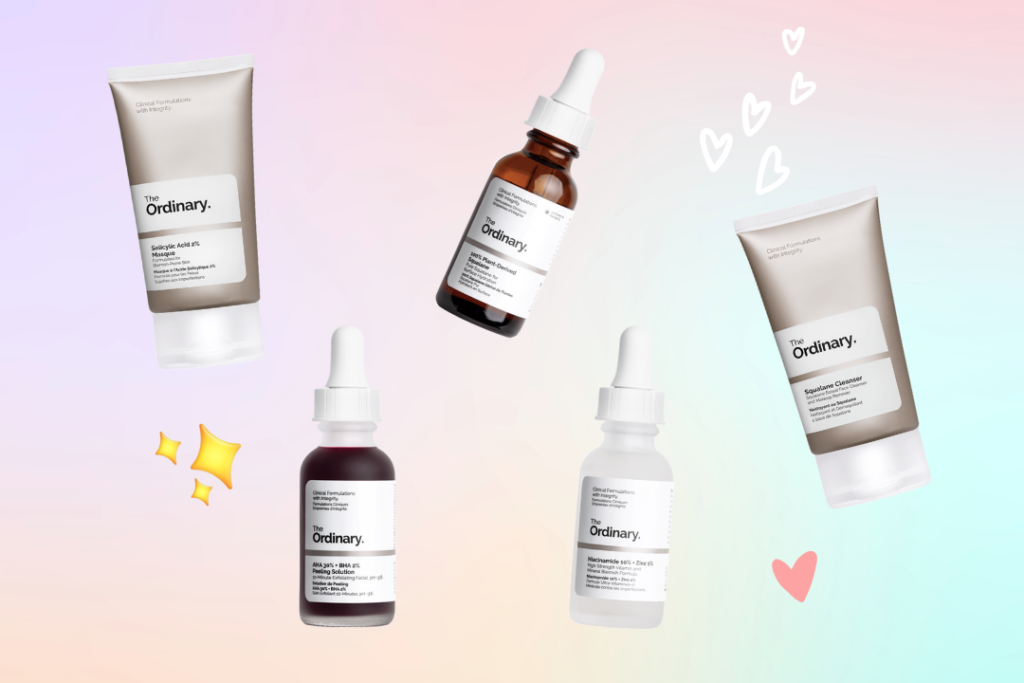 Roundup of the best Ordinary products for acne