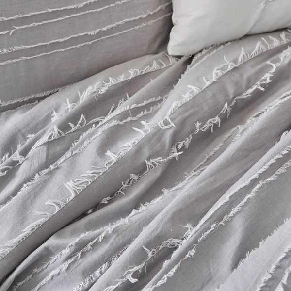 Gray eyelash comforter from Dormify