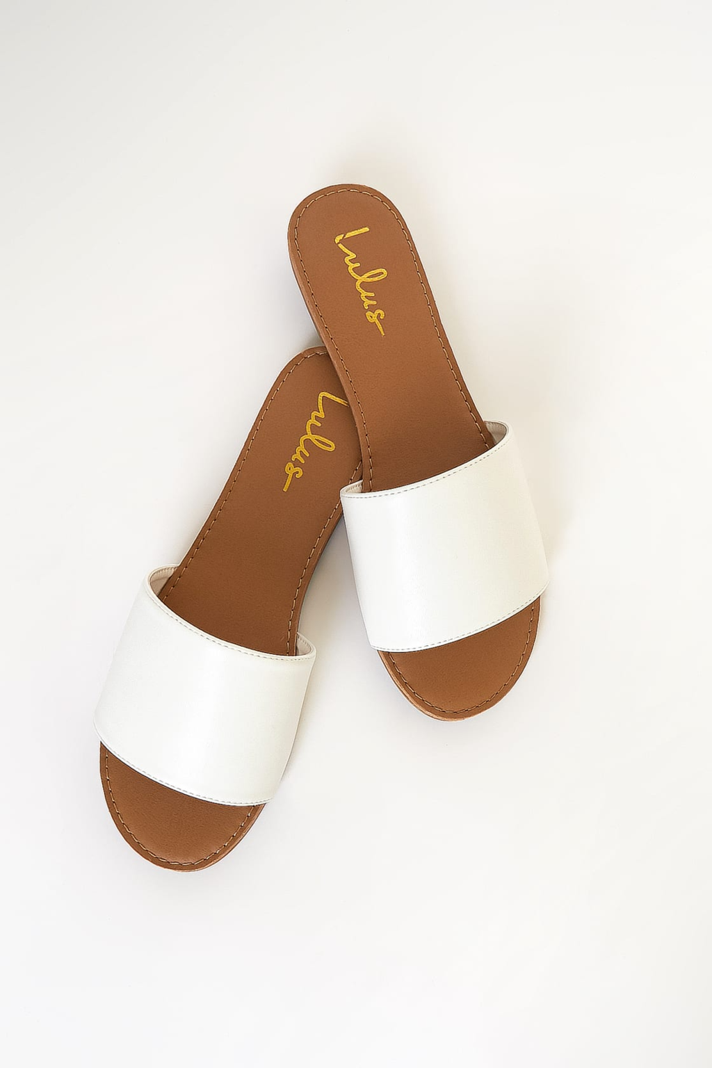 Lulus - Leather Slide Sandals