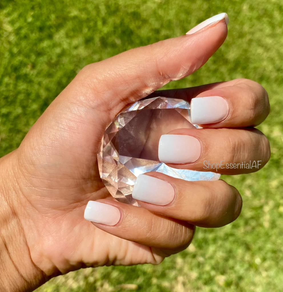 Natural ombre french nails from Etsy