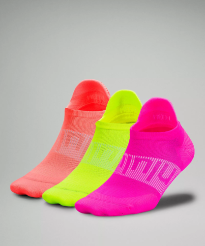 Neon reflective socks from Lululemon