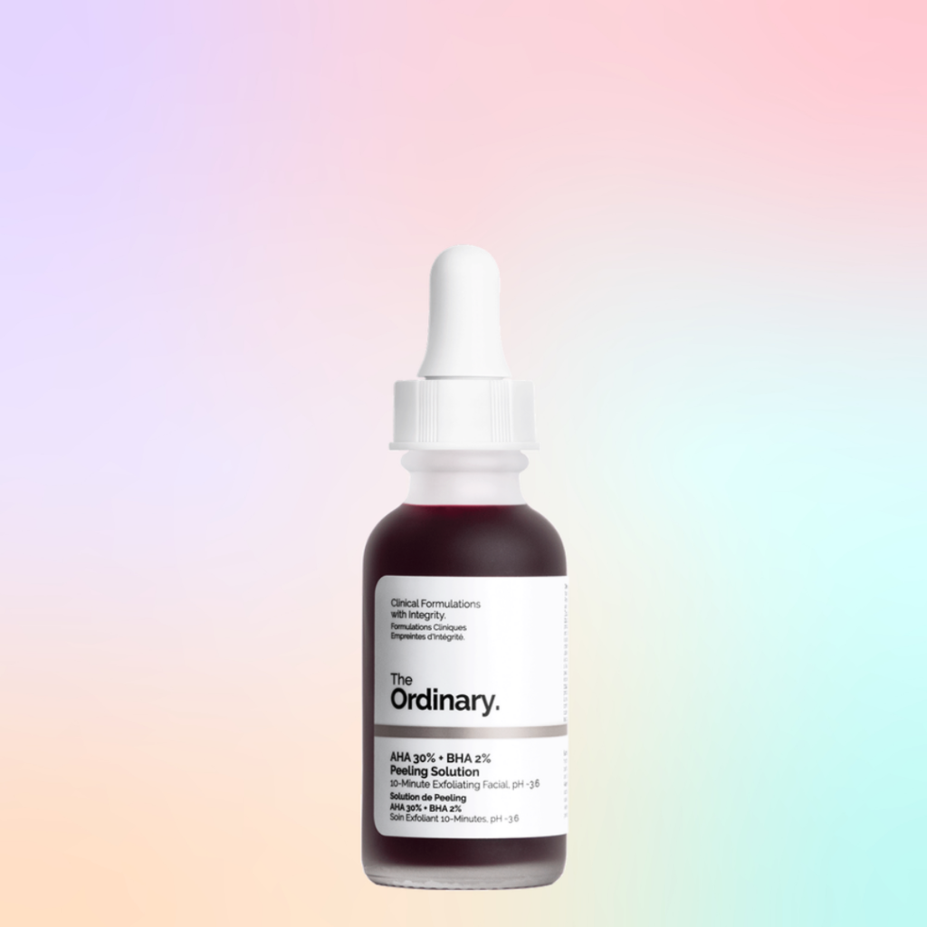Best acne products from The Ordinary: The Ordinary AHA 30% + BHA 2% Peeling Solution