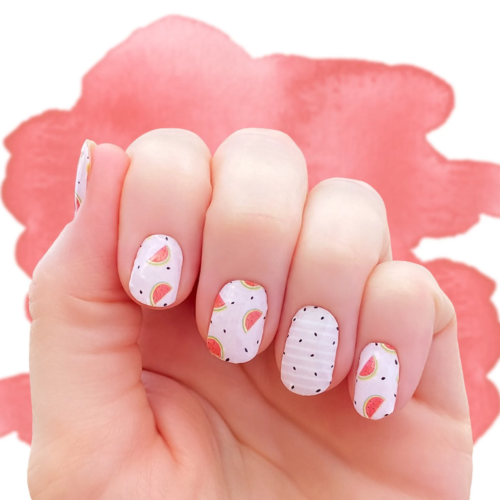 Watermelon sugar short nails