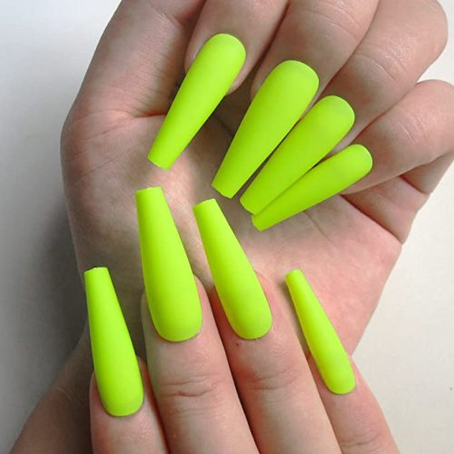 Neon press-on nails from amazon