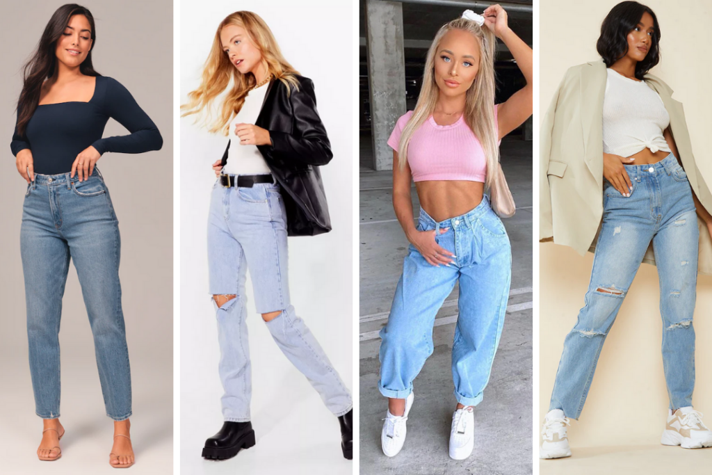 90s Inspired Mom Jeans Outfits