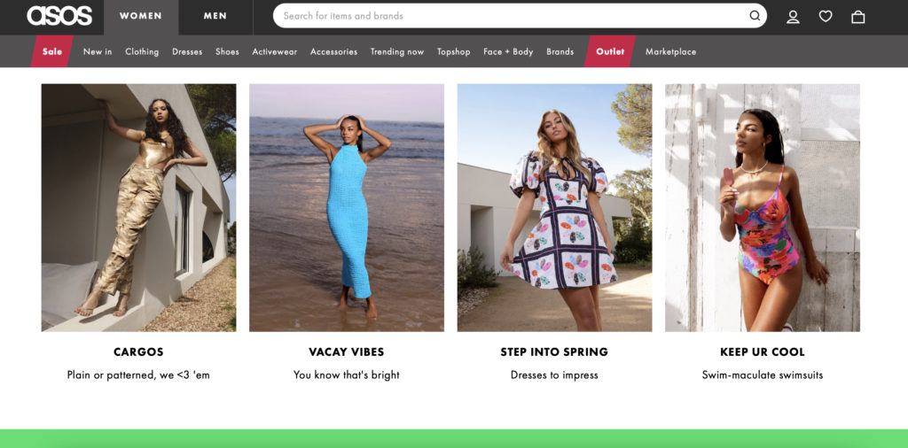 Best stores for fashion on a budget: Cheap shopping sites. ASOS - cheap clothing stores