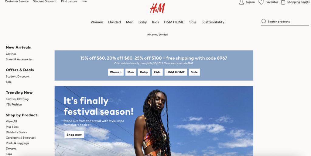 Best stores for fashion on a budget: Cheap shopping sites. H&M - cheap clothing stores