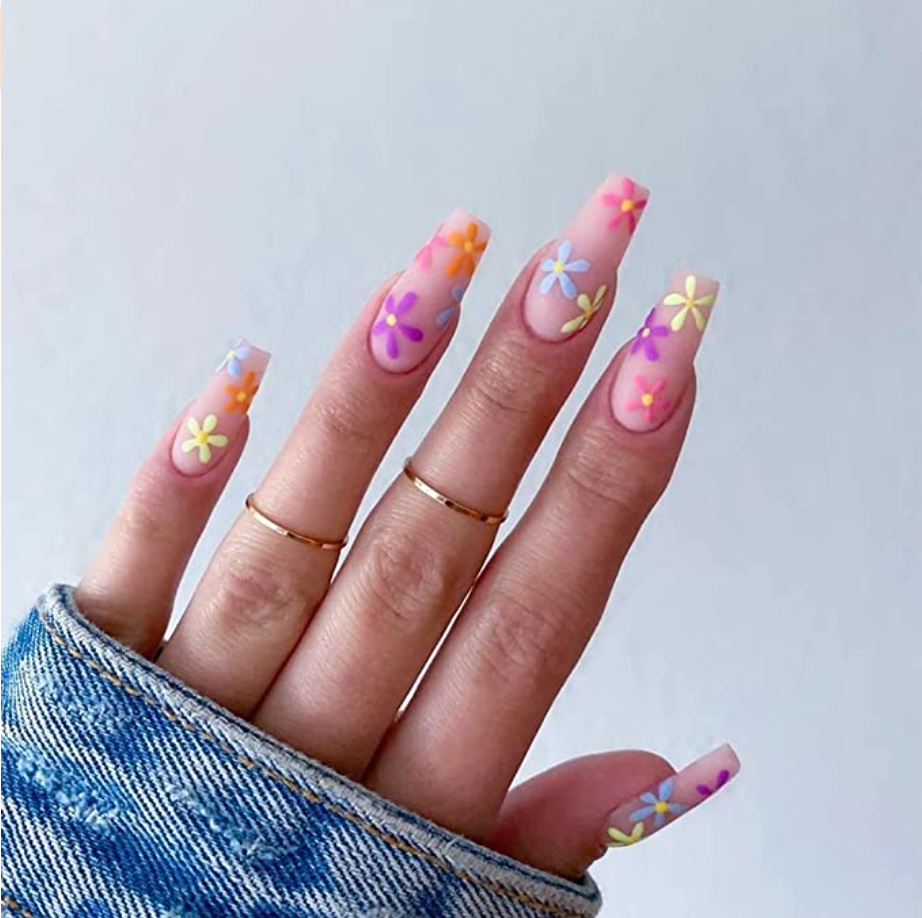 Flower coffin nails from amazon