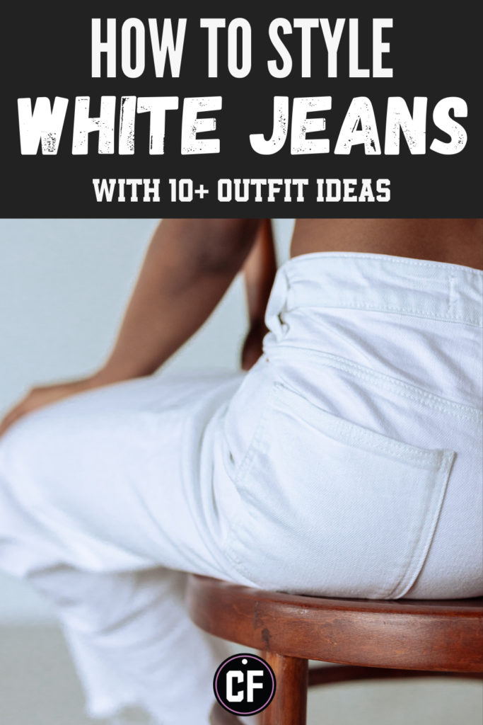How to style white jeans - photo of a woman wearing white jeans