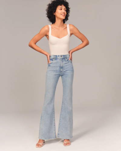 Ultra high rise flare jeans from Abercrombie