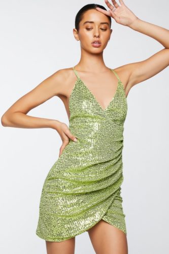 Sequin ruched bodycon mini dress from forever 21