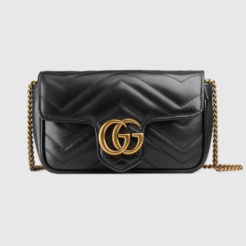 Gucci Marmont GG Matelasse Leather Super Mini Bag