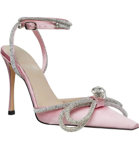 Mach & Mach Crystal Double Bow Pumps