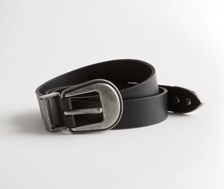 Cute black and silver belt