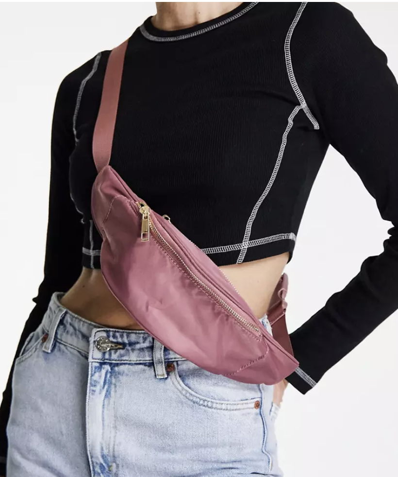 Pink crossbody bag