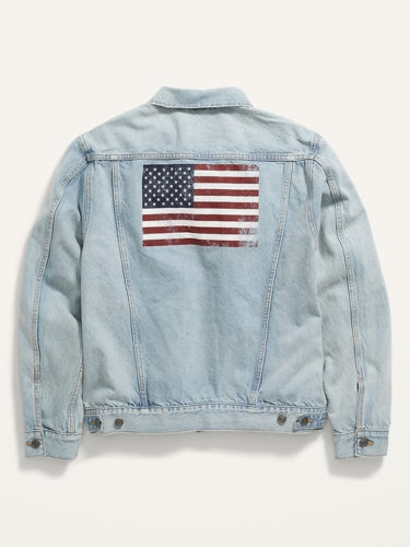 Old Navy American Flag Jean Jacket