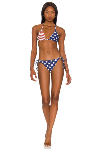 Revolve American Flag Bikini