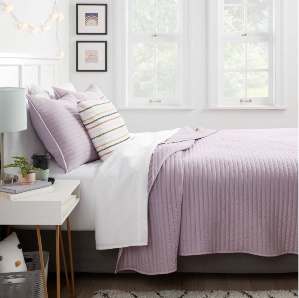 Target purple dorm comforter