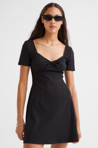 H&M Black Mini Dress