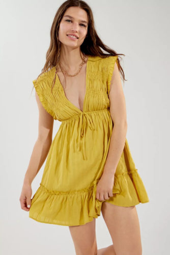 Urban Outfitters Deep V Mini Dress