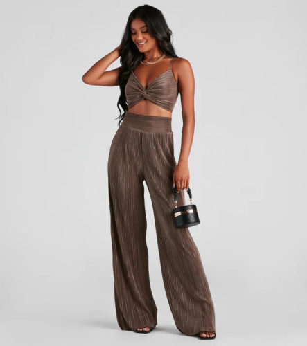 Windsor Crop Top and Pants Set