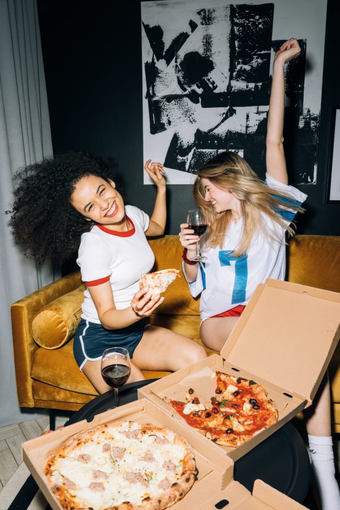 Pizza party photo from pexels