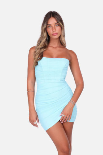 Adika Blue Mini Dress