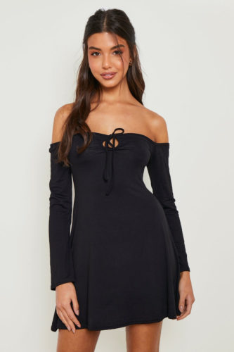 Boohoo Bardot Mini Dress