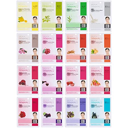 DERMAL Korean Collagen Essence Full Face Facial Mask Sheet