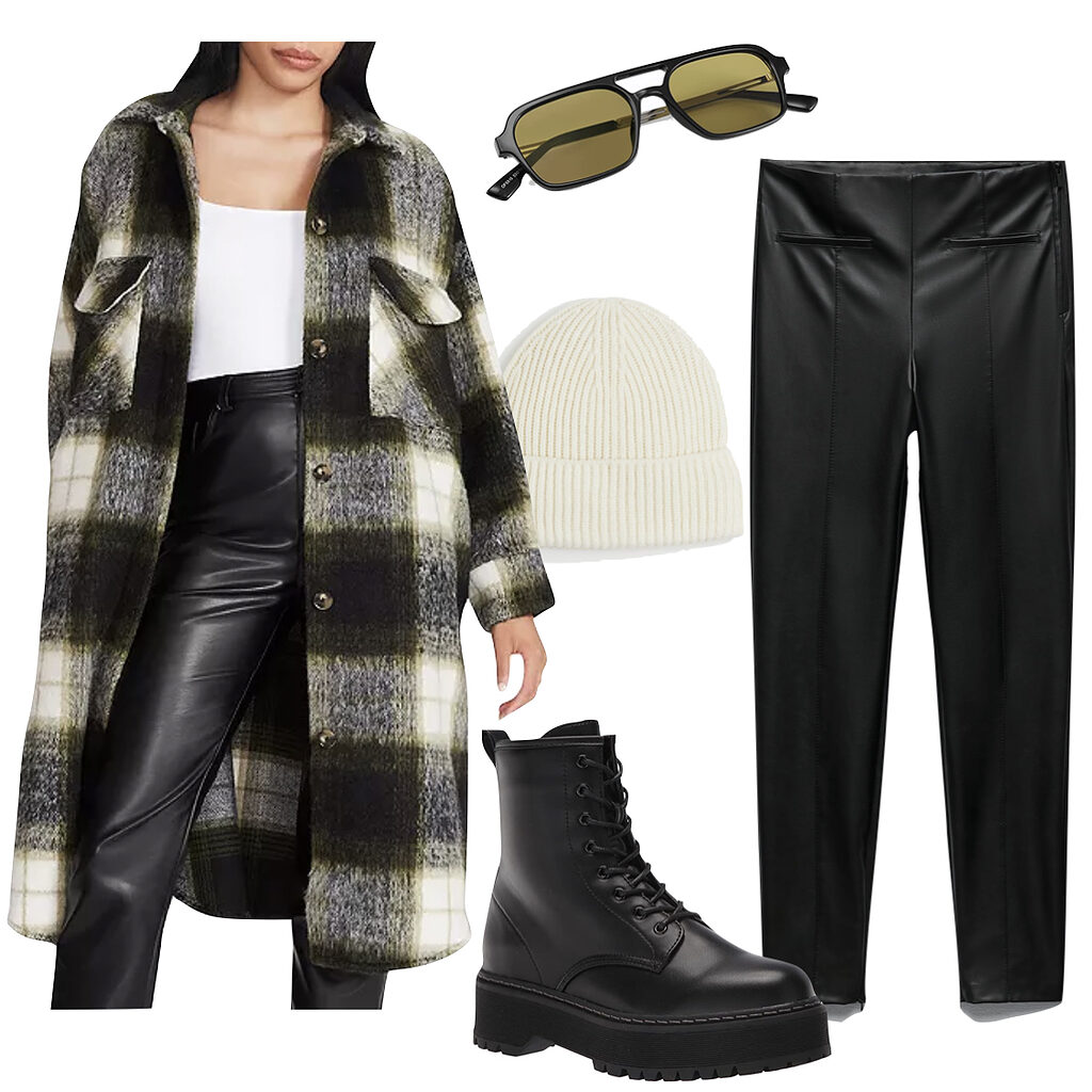 How to Wear Faux Leather Pants & Leggings (10+ Outfit Ideas)