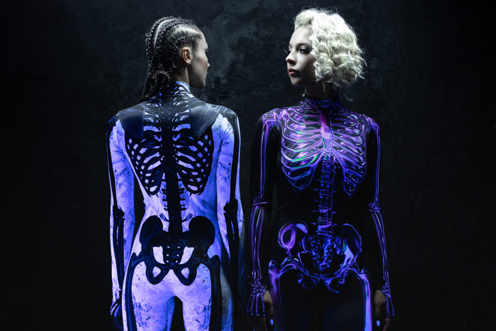 Skeleton jumpsuits from Devil Walking