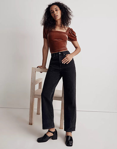 Madewell Velvet Top