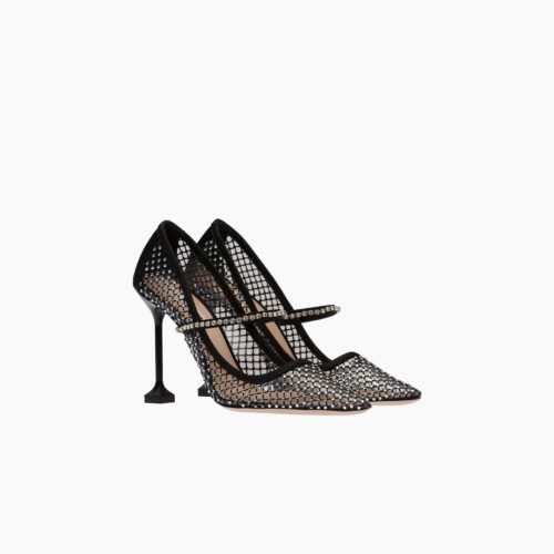 Miu Miu Vinyl and Mesh Pumps