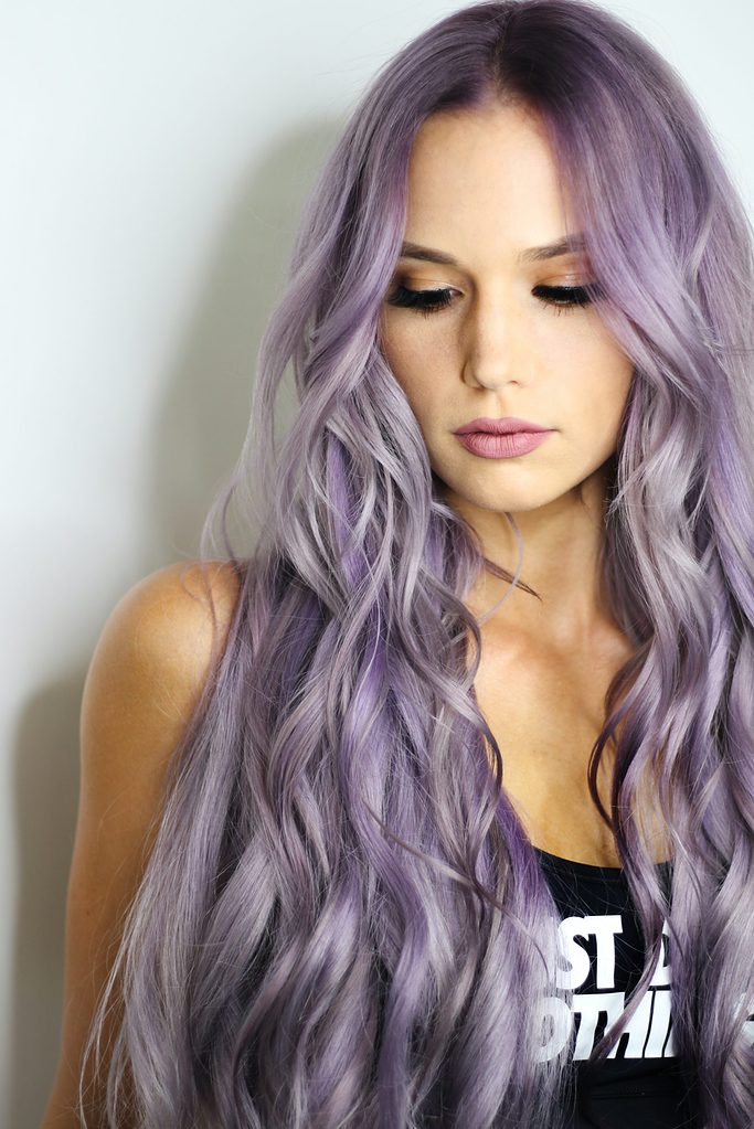 Purple hair photo from unsplash