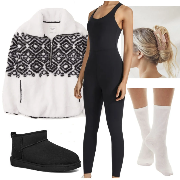 Wearing athletic wear and Ugg Classic Ultra Mini Boots Athleisure outfits are one of the nicest and coziest ways to wear your Uggs. What outfit goes better together than leggings and Uggs? It has always been the standard.