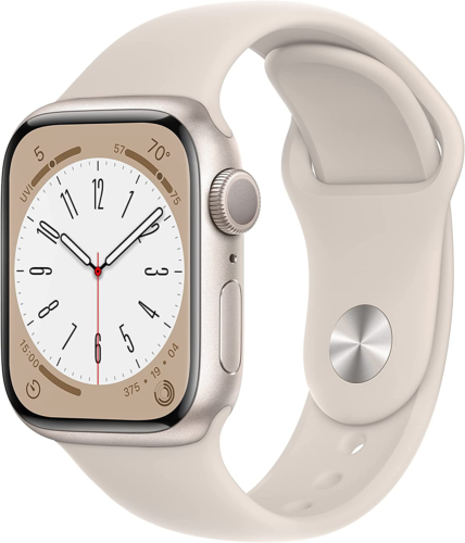 Apple watch series 8 in starlight