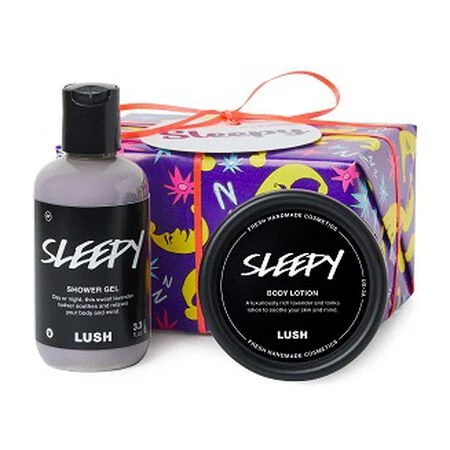 Lush sleepy shower gel and body lotion gift set - holiday gift ideas