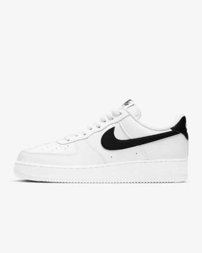 Mens Nike Air Force 1 sneakers in black and white