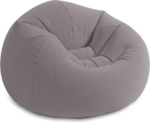 gray bean back chair