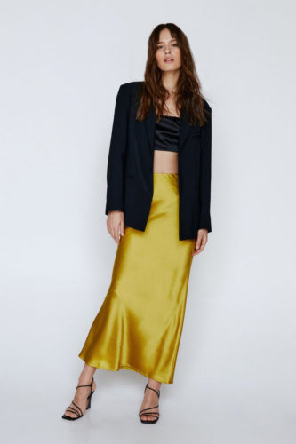 Nasty Gal Satin Maxi Skirt