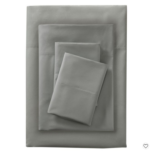 gray microfiber sheet set