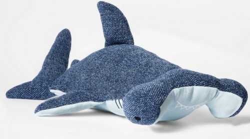 hammerhead shark plushie throw pillow