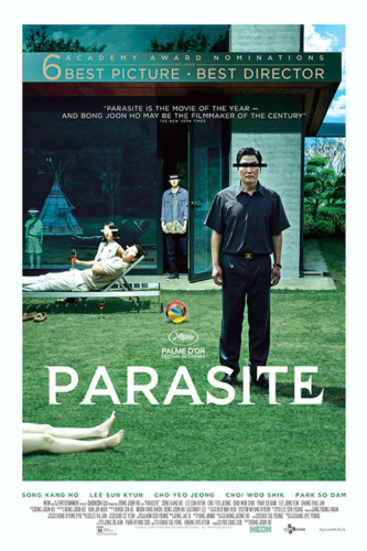 oscar nomination poster for the 2019 film Parasite by Bong Joon Ho