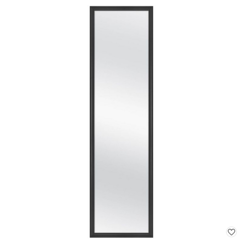 long mirror with black trim