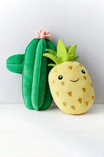 Cactus and pineapple pillows