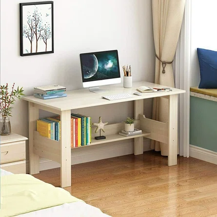 small light wood desk