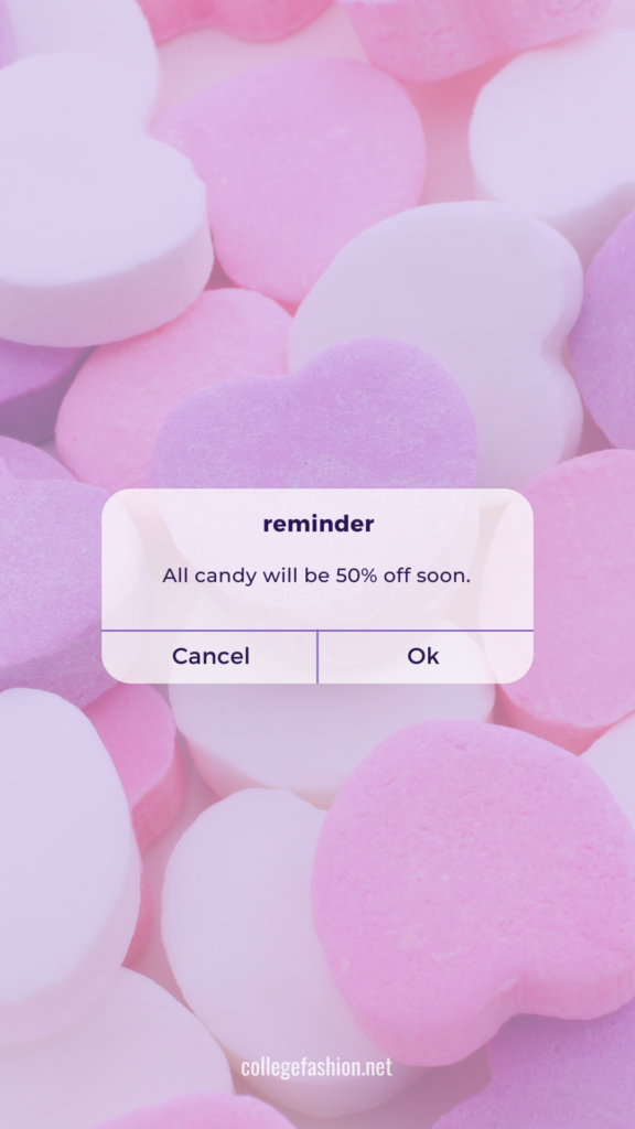 Candy 50% off wallpaper for Valentines